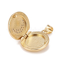 Brass Micro Pave Cubic Zirconia Locket Pendants&nbsp;KK-A161-42A-G
