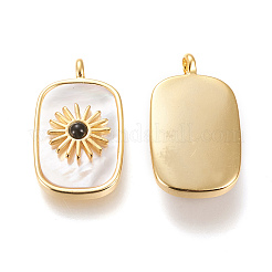 Natural White Shell Pendants&nbsp;KK-P184-01B-02G
