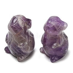 Natural & Synthetic Gemstone Carved Healing Mouse Figurines&nbsp;DJEW-D012-02G