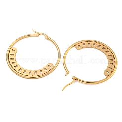 304 Stainless Steel Huggie Hoop Earrings&nbsp;EJEW-P282-01D-G