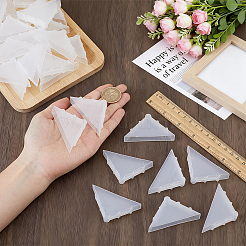 プラスチック三角コーナープロテクター  ガードカバークッション  セラミック用  ガラス  金属シートの輸送保護  ホワイト  65x50x12mm&nbsp;FIND-WH0365-141A-01