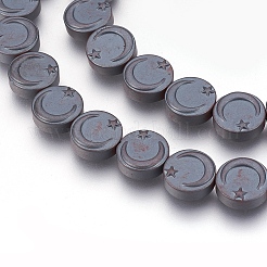 Non-magnetic Synthetic Hematite Bead Strands&nbsp;G-I208-10F-A