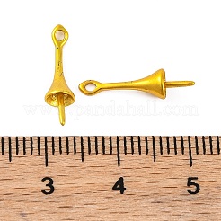 Brass Bead Cap Bails&nbsp;KK-G502-17A-G
