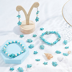 200Pcs Dyed Synthetic Turquoise and Howlite Beads&nbsp;G-SC0002-42