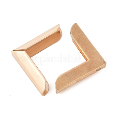 フォトアルバム用の鉄製フォトコーナー  ライトゴールド  25.5x25.5x6.5mm&nbsp;IFIN-R002-02KCG