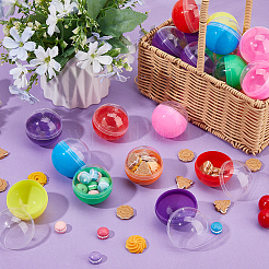 Plastic Round Vending Machine Egg Capsules&nbsp;AJEW-WH0609-530B