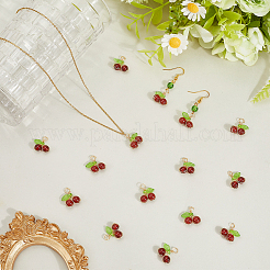 32Pcs Natural Carnelian Round Copper Wire Wrapped Pendants&nbsp;G-BBC0001-63