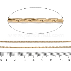 304ステンレススチールボストンリンクチェーン  ハンダ付け  スプールで  イオンプレーティング（ip）  ゴールドカラー  3x1.2x1.2mm&nbsp;CHS-G050-08G
