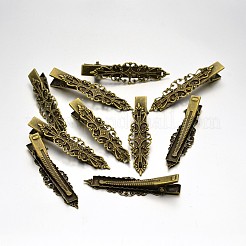 Vintage Hair Accessories Iron Alligator Hair Clip Findings&nbsp;MAK-J007-71AB-NF