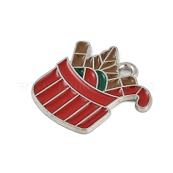 Christmas Theme Alloy Enamel Pendants&nbsp;ENAM-Z020-02E