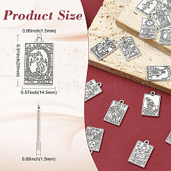 40Pcs 20 Styles Tibetan Style Zinc Alloy Pendants&nbsp;FIND-CJC0004-36