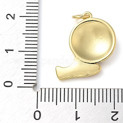 Rack Plating Brass Enamel Pendants&nbsp;KK-K392-18B-01