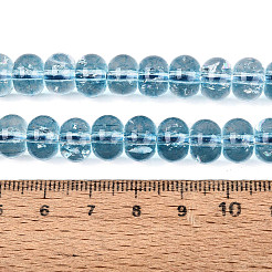 Crackle Transparent Glass Beads Strands&nbsp;GLAA-N074-02B-09