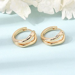 Brass Hoop Earrings for Women&nbsp;KK-CBA341B-12G