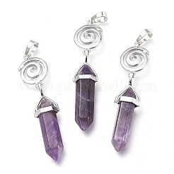 Natural Amethyst Pointed Big Pendants&nbsp;G-D0021-01P-06