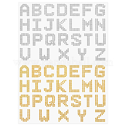 8 Sheets 2 Style Letter A~Z Acrylic Hotfix Rhinestone&nbsp;DIY-CP0012-54B