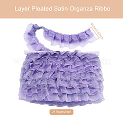 2-Layer Pleated Satin Organza Ribbons&nbsp;PJ-TAC0004-02E