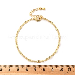 Brass Oval Link Chain Bracelets for Women Men&nbsp;BJEW-F494-04G