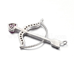 Brass Micro Pave Cubic Zirconia Pendants&nbsp;ZIRC-L085-86P