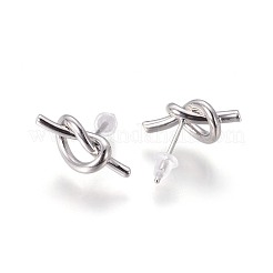 Brass Stud Earrings&nbsp;EJEW-F809-02P