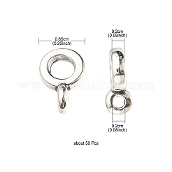 Tibetan Style Alloy Tube Bails&nbsp;PALLOY-YW0001-37