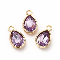 Faceted Glass Rhinestone Pendants&nbsp;GLAA-I051-A07