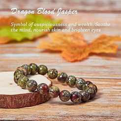 Natural Dragon Blood Jasper Bead Strands&nbsp;G-OC0001-18