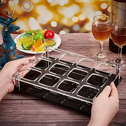 Glitter 12-Hole Acrylic Shot Glasses Holders&nbsp;AJEW-WH0368-10C