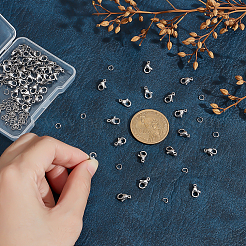 304 Stainless Steel Lobster Claw Clasps and Jump Rings&nbsp;DIY-PH0001-41