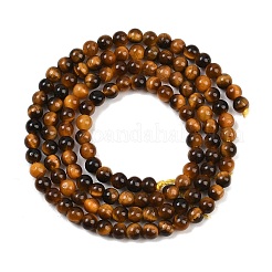 Natural Tiger Eye Beads Strands&nbsp;G-J303-11-3mm