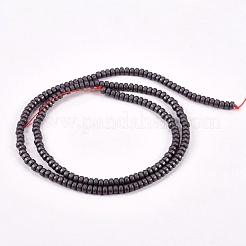 Matte Style Frosted Non-magnetic Synthetic Hematite Beads Strands&nbsp;X-G-M007-78