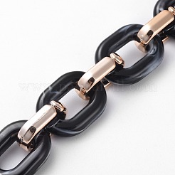 Imitation Gemstone Style Acrylic Handmade Cable Chains&nbsp;AJEW-JB00517-04