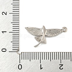 フライングフィッシュ真鍮ペンダント  プラチナ  21x11x2mm  穴：1mm&nbsp;LS-KK-G508-01C-P
