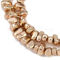 Electroplated Synthetic Non-magnetic Hematite Beads Strands&nbsp;G-I364-B01-LG