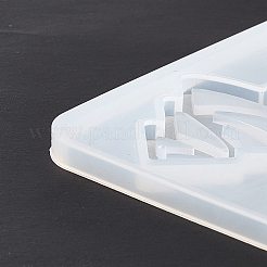 クリスマス ツリー & スノーフレーク & ハート & スター シリコン ペンダント型  レジン型  UVレジン用  エポキシ樹脂工芸品作り  ホワイト  101x107x5mm  穴：1.4mm  内径：16~43x16~35mm&nbsp;DIY-E055-21