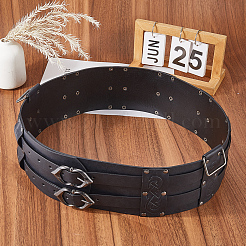 Vintage PU Leather and Alloy Chain Belts for Men&nbsp;AJEW-WH20060-49A