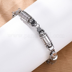 201 Stainless Steel Column Link Chain Bracelets&nbsp;BJEW-B078-150P