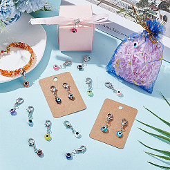32Pcs Evil Eye Resin Pendant Decorations&nbsp;HJEW-GO00032