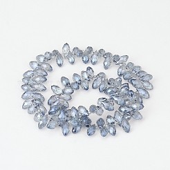 Electroplate Glass Beads Strands&nbsp;X-EGLA-J068-FR04