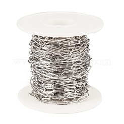 Tarnish Resistant 304 Stainless Steel Paperclip Chains&nbsp;STAS-K209-07P