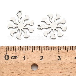 ステンレスペンダント201個  太陽  カドミウムフリー＆ニッケルフリー＆鉛フリー  ステンレス鋼色  17.5x15x1mm  穴：1.4mm&nbsp;STAS-C141-01P