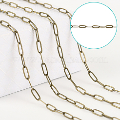 10M Brass Paperclip Chains&nbsp;CHC-SP0001-08B-AB