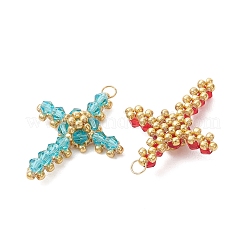 Glass Seed Beaded Pendants&nbsp;PALLOY-MZ01287