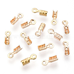 Brass Folding Crimp Ends&nbsp;X-KK-Q735-75G