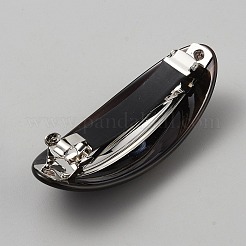 Resin and Iron Hair Barrettes&nbsp;PHAR-WH0040-05A-P