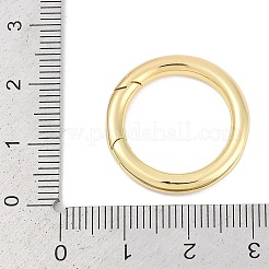 真鍮スプリングゲートリング  ラウンド  カドミウムフリー＆ニッケルフリー＆鉛フリー  18KGP本金メッキ  23x3.5mm&nbsp;KK-M311-29B-G