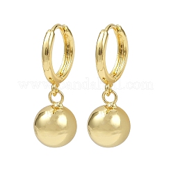Round Brass Hoop Earrings&nbsp;EJEW-U059-04G
