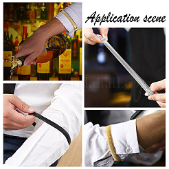 6Pcs 3 Colors High Carbon Steel Stretch Arm Bracelets Set&nbsp;BJEW-GA0001-06