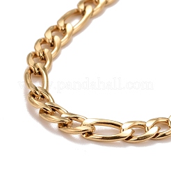 Ion Plating(IP)  304 Stainless Steel Chain Necklaces&nbsp;NJEW-A002-06G