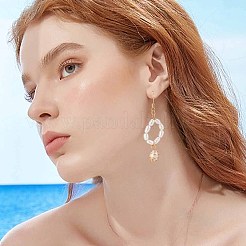 3連天然淡水養殖真珠ビーズ連  母の日ギフトのアイデア  米のビーズ  ベージュ  5.6~7x4~5mm  穴：0.8mm  約27個/連  7.1インチ（18cm）&nbsp;PEAR-NB0002-25